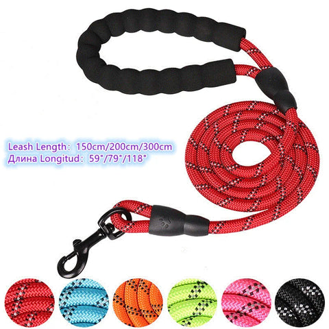 Reflective Dog Leash - Strong & Durable for All Sizes