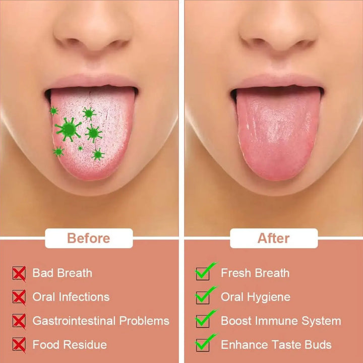 Metal Tongue Scraper Cleaner for Adults & Kids